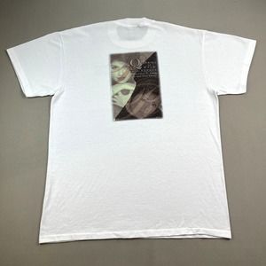 Vintage Queens Of Pop T-Shirt Mens Large White The Repeat Music Tour Madonna 90s